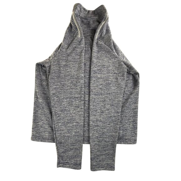 Marvel Captain America Shield Pullover Mens Medium Blue Quarter Zip Heathered - Picture 4 of 13